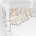 Amani Bebe Cot Bumper & Pillow Set For Sova Cot
