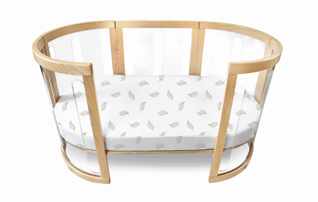 Amani Bebe Organic Jersey Cotton Oval Fitted Sheet