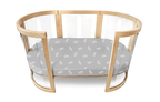 Amani Bebe Organic Jersey Cotton Oval Fitted Sheet