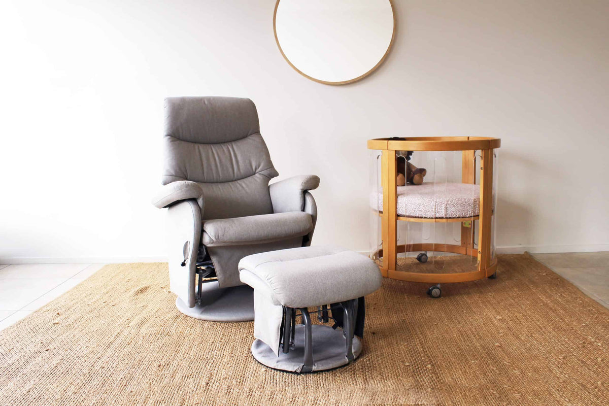 Manhattan Feeding Glider Chair & Ottoman