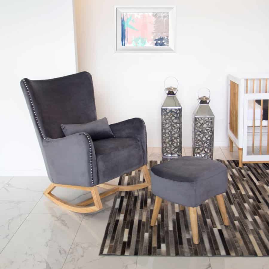 Valencia Rocking Chair with Ottoman & Pillow Main image