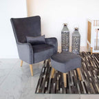 Valencia Rocking Chair with Ottoman & Pillow
