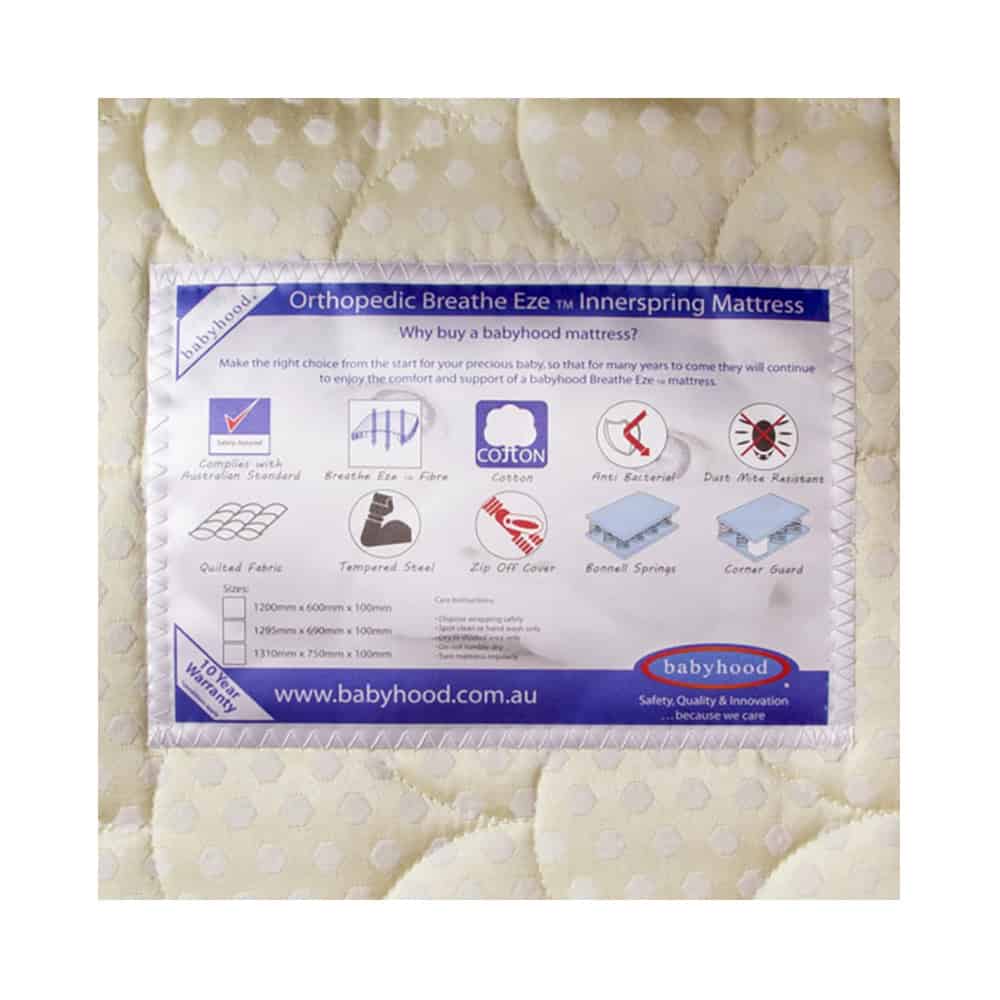 Orthopaedic Breathe Eze Innerspring Zip-Off Mattress